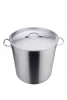 60cm big size stock pot 2.0mm stainless steel 201 soup barrels restaurant pot metal large bucket with handles