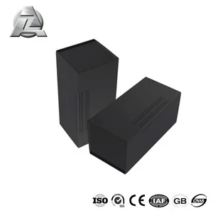 67x27 black gray aluminium electrical project box enclosure case