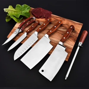 7 PCS Kitchen Knife Sets Modern Style 3CR13 Stainless Steel