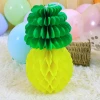 8 Inch  paper Pineapple Honeycomb Party Supplies Table Hanging Decoration Hawaiian Luau Party Birthday Wedding Home Favor
