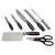 Import 8 Piece Super Sharp Kitchen Knife Set with Acrylic Standing block from China