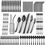 84 Pieces Silverware Service for 12 Flatware Set Stainless Steel Utensils Cutlery Set