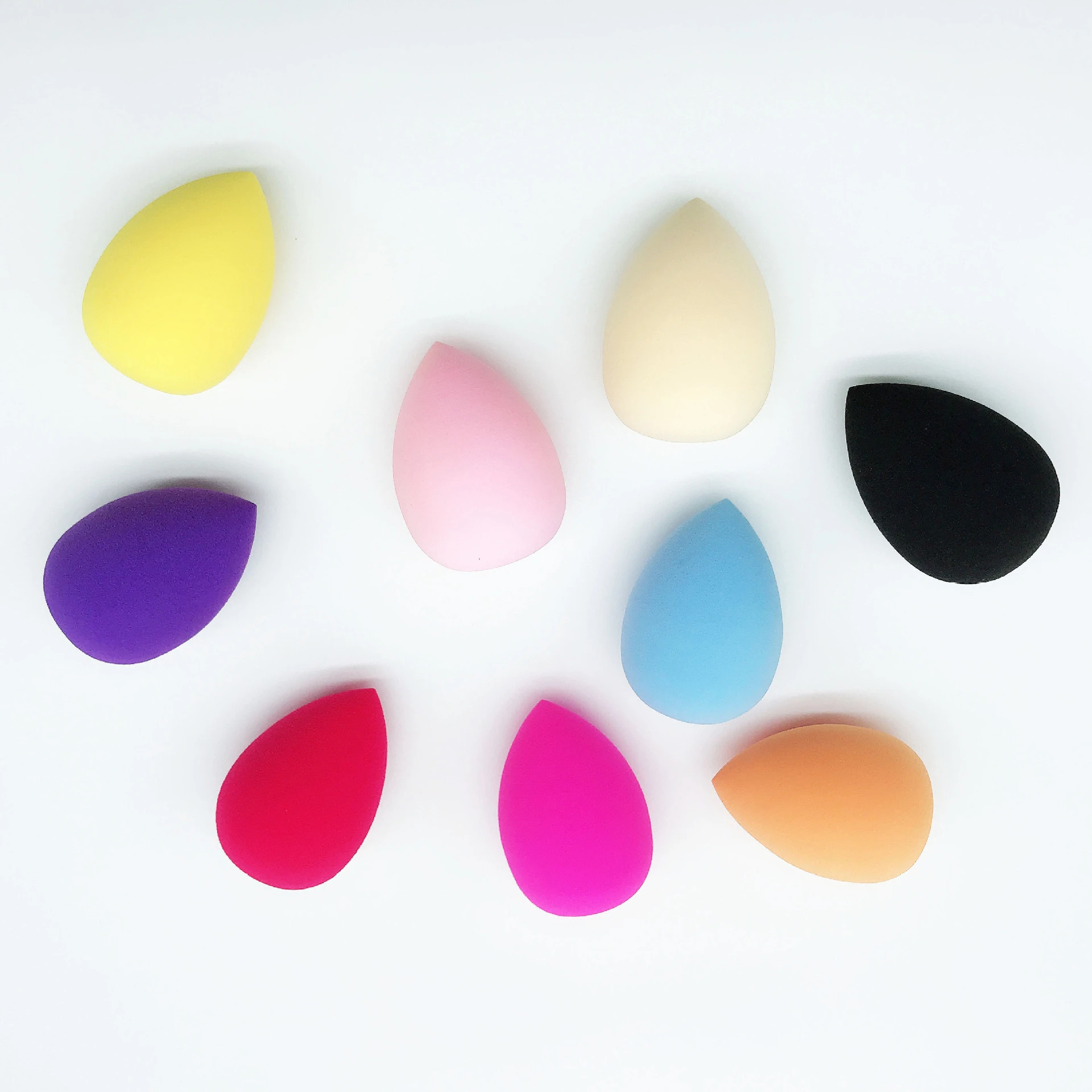 9-Color Makeup Beauty Foundation Blending Sponge Perfect for Liquid, Cream, and Powder, Multi-colored Makeup Sponge