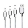 90 Degree Micro USB Cable 1m 3ft 2A Fast Charger Cords Braided Type C Data Line For Smartphone
