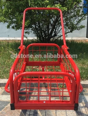 90*70*59 cm shopping trolley carts for supermarket with 8 inch solid PU wheels
