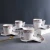 Import 90ML Ceramic Tea Cup With Irregular Saucer Coffee Cup With Saucer Espresso Cup from China