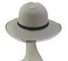 ABPF Fedora White Summer Beach Sun Folding PP Straw Hats Bowler
