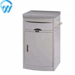 ABS Stainless Steel Iron Material Hospital Bedside Table Medical Cabinet