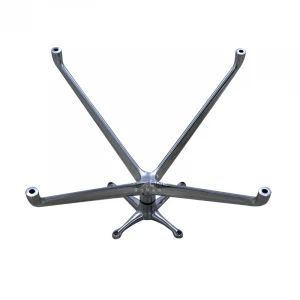 AD-830 Professional manufacturing office furniture aluminium alloy chair base metal polish chair parts die-cast chair base