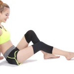 Adults elastic anti-slip Elastic Sport Safety nylon compression copper knee sleeve