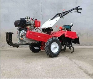 Agriculture equipment--Multifunctional small walk-behind rotary tiller diesel four-wheel drive micro tillage machine