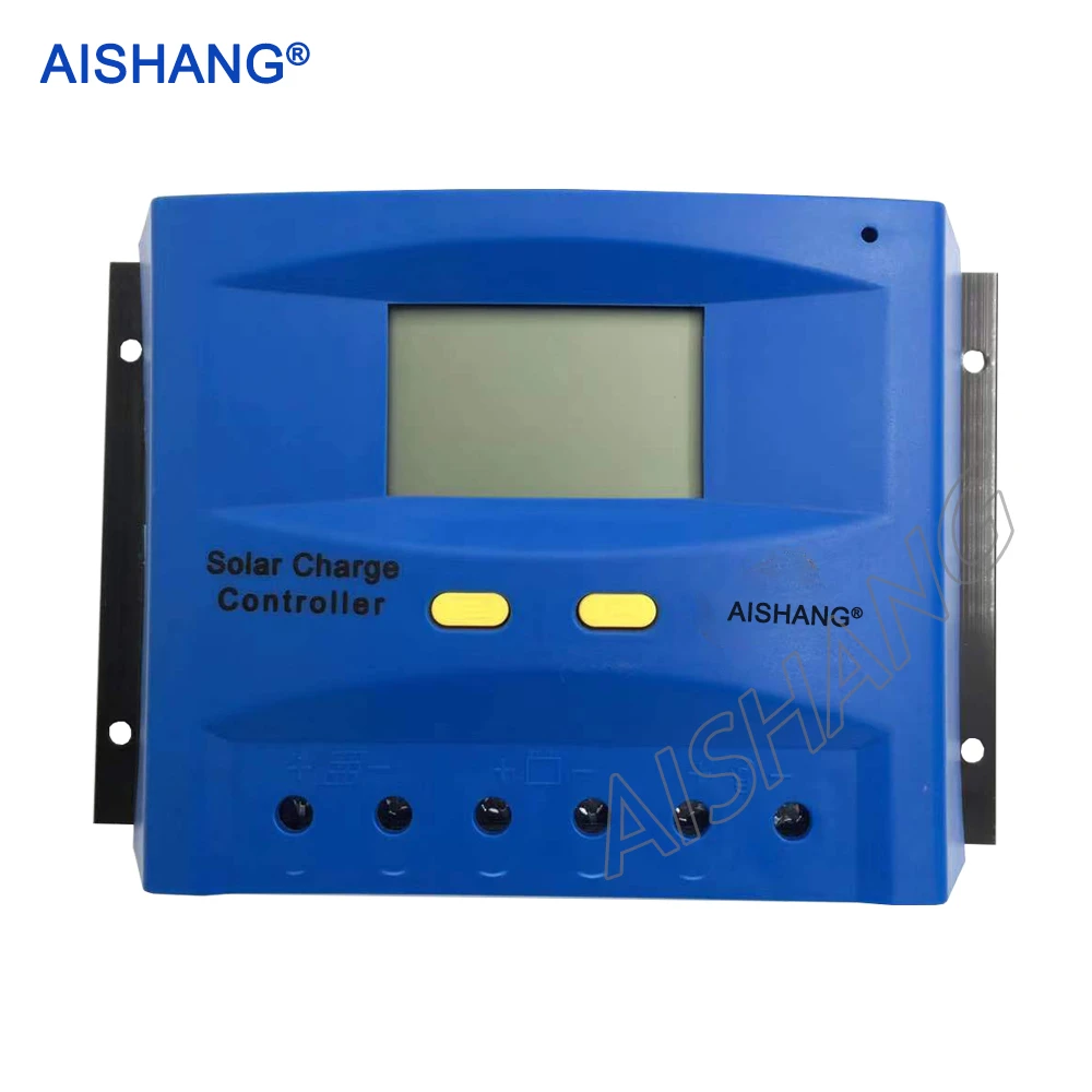 AISHANG 12V/24V 50A solar charge controller with LCD display PWM solar controller