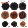 AliLeader Wholesale Price 6 Colors Kinky Curly Synthetic Hair Chignon With Clip