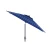 Import allen + roth Blue Stripe Market Patio Umbrella (Common 9-ft W x 9-ft L; Actual 8.6-ft W x 8.6-ft L) from China