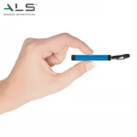 ALS Mini-flashlight 60lm Rechargeable LED Keychain light Red light Green light Torch