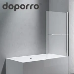 Aluminium folding bath shower screen extension
