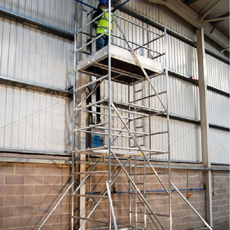Aluminum complete h 5 scaffold with snap lock mobile frame scaffolding