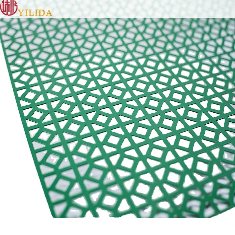 Aluminum PVDF Low Carbon Steel Perforated Metal Sheet With Customized Size