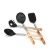 Import Amazon good selling 7-piece wooden Handle 100% food grade silicone kitchenware for cooking from China