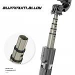 Amazon hot sale L03s mobile selfie stick led light With hidden tripod Bluetooths Flexible selfie stick with fill light