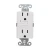 Import American Standard GFCI 20A GFCI Electrical Outlet Receptacle 20 Amp White TR w/ LED Wall Socket Leakage Protection Socket from China