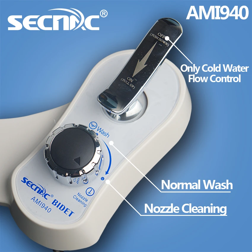 AMI940 secnac cold water toilet bidet sprayer set rear wash and nozzle selfcleaning