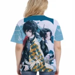 anime t shirt Kimetsu no Yaiba Short Sleeve Mens Demon Slayer T-Shirt For Teens Ghost Blade T Shirt loose t shirt for girls
