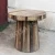 Import Antique Custom Made Vintage Recycle Wood Round Bar Table, Rustic old Railway sleeper Wood Outdoor Table, Antique Cafe Table from India
