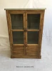 Antique solid wood design living room furniture wooden lockers two doors cabinet