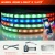 Import APP Controlled SMD5050 Waterproof 15"Car Wheel Light Chasing Car LED Light Strips 4PCS/Set Light Mixing Color Auto Part from China