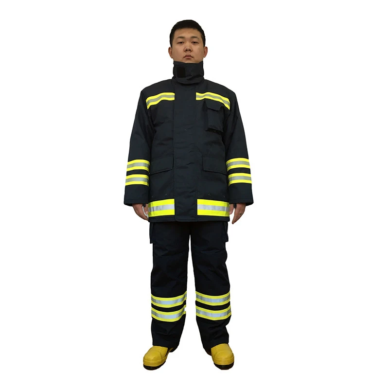 Aramid Material NFPA1971 Standard Fire Resistant Bunker Clothing