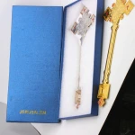Art & Collectible Cross Set Jerusalem Gold Plated Zinc Alloy Metal