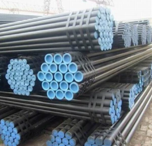 ASTM A53 Gr. B ERW schedule 40 black galvanized seamless carbon steel pipe with competitive price per ton
