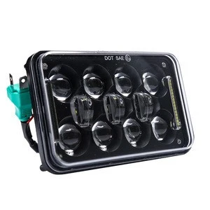 Auto Lighting System 4x6 12V high low beam DRL LED headlights for motorcycles