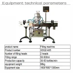 Automatic Quantitative automatic piston filler cream milk bottle for liquid filling machine