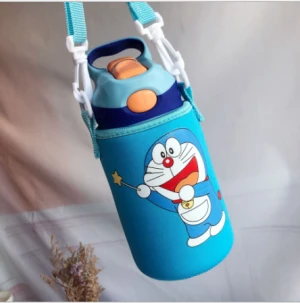 Baby milk water bottle carrier holder bag with shoulder strap promotion insulated neoprene bottle sleeve skinny can cooler