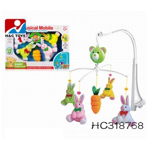 baby toy kid toy Top selling plush wind up baby musical mobile hanging toys HC318767