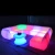 Import bar nightclub furniture set 16 colors changing illuminated led sectional sofas with remote control from China