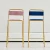 Import Bar Stools Stackable Furniture Restaurant Home Bar Dining Cheap Gold High Chair Counter Modern Metal Velvet Bar Stools With Back from South Korea