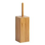 Bathroom Accessories Natural Bamboo Toilet Brush with holder