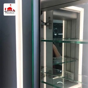 bathroom mirror medicine cabinet with light Italian bathroom vanity fancy wall bathroom vanity cabinet with led mirror