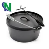 bbq cooking pot pre-seasoned cast iron dutch oven with Lid
