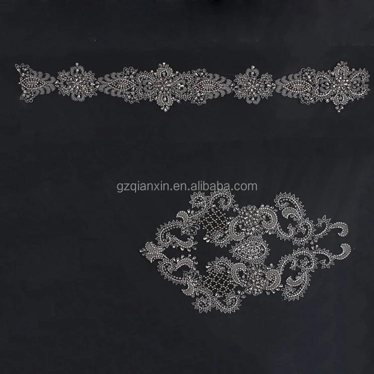 Bead Embroidery Sequin Flower Patch Custom For Clothing