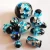 Import Beads Manufacturers DIY Accessories Loose Beads Charm Foil Aqua Sea Glass Crystal Beads For Jewelry Making decorating from China