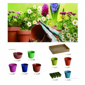 beautiful eco-friendly biodegradable bamboo fiber different types garden planters flower pot