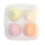 Import Beauty Round Shape Water Droplets Puff Cosmetics  Make Up Makeup Sponge Packaging Pink Black Microfiber Brown from China