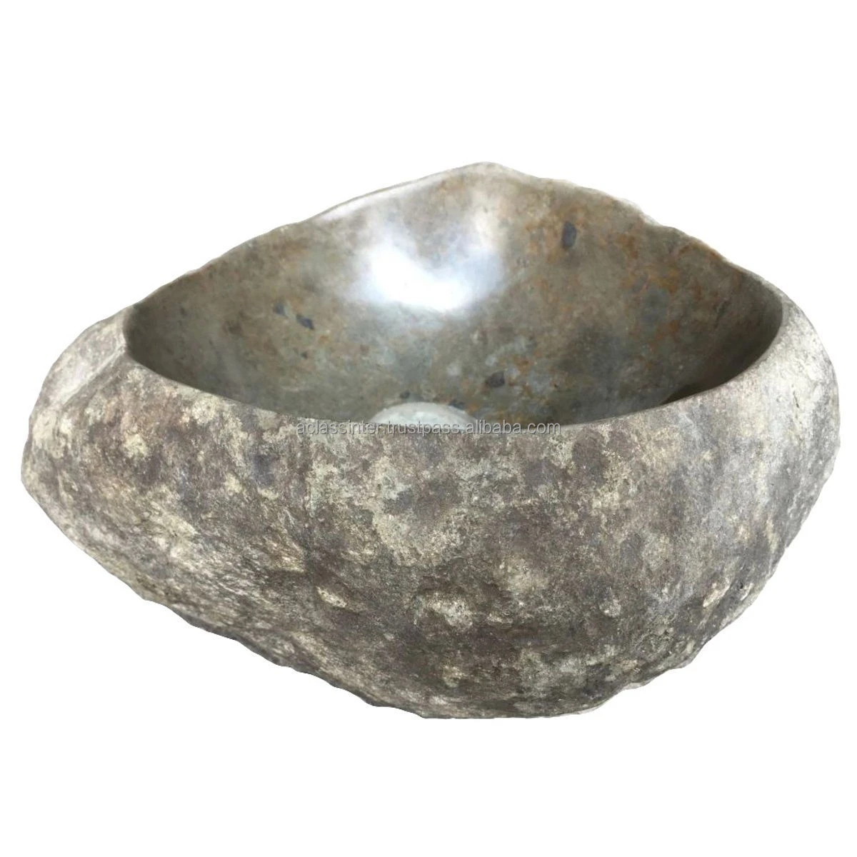 Besakih Natural Stone Vessel Sink Amazing & Beautifully hand crafted from 1 solid river stone