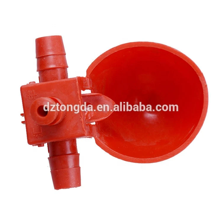 Best Design Red Cup Water Drinker/Nipple Drinker For Quail And Chicken Cage