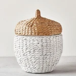 Best Price !!! High quality acorn laundry hamper acorn animal shape basket hyacinth basket