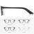 Import Best quality round acetate transparent designer handmade eyeglasses prescription optical frames  glasses women from China